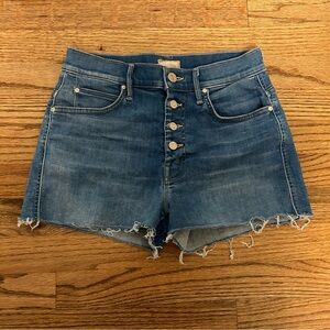 MOTHER Blue Jean Shorts